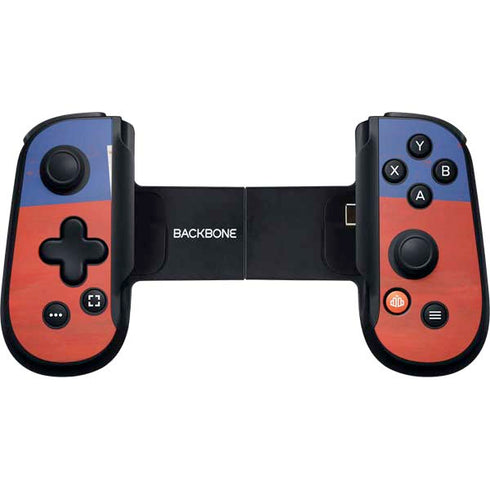 Haitian Flag Distressed Backbone One for iPhone Game Controller Skin